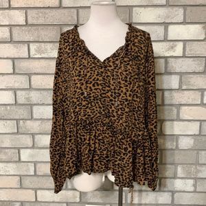 Leopard Print Women's Top